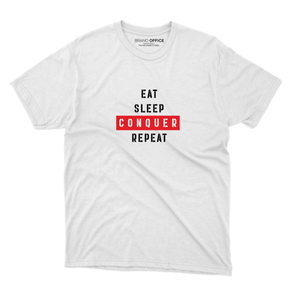 Eat Sleep Conquer Repeat T-Shirt for Sports, Gym and Fitness Enthusiast by Brand Office (1 pc) - Image 2