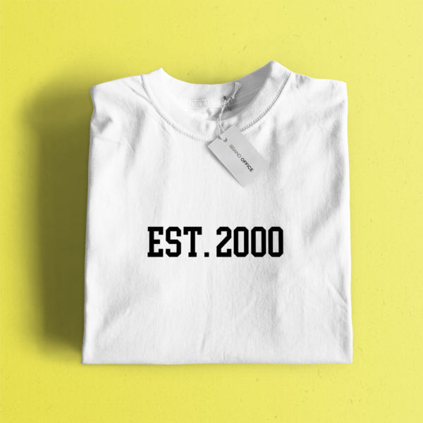 Est 2000 T-Shirt for People Born in 2000 by Brand Office (1 pc)