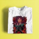 Kimetsu no Yaiba Anime T-Shirt Demon Slayer Tanjiro Graphic Tee, for Anime Enthusiast by Brand Office (1 pc)