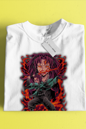 Kimetsu no Yaiba Anime T-Shirt Demon Slayer Tanjiro Graphic Tee, for Anime Enthusiast by Brand Office (1 pc)