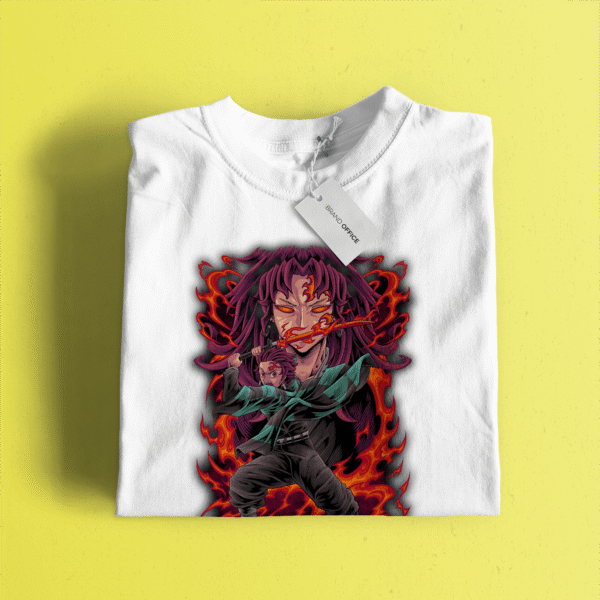 Kimetsu no Yaiba Anime T-Shirt Demon Slayer Tanjiro Graphic Tee, for Anime Enthusiast by Brand Office (1 pc)