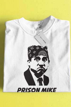 Prison Mike T-Shirt, TV Show Themed T-Shirt, for The Office, Home, Institution by Brand Office (1 pc)
