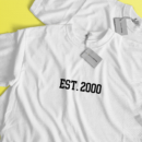 Est 2000 T-Shirt for People Born in 2000 by Brand Office (1 pc)
