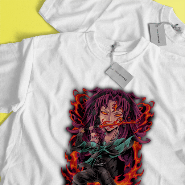 Kimetsu no Yaiba Anime T-Shirt Demon Slayer Tanjiro Graphic Tee, for Anime Enthusiast by Brand Office (1 pc) - Image 5