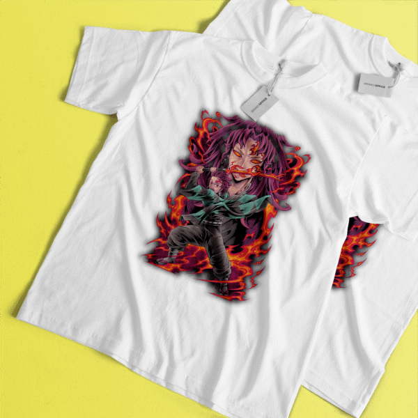 Kimetsu no Yaiba Anime T-Shirt Demon Slayer Tanjiro Graphic Tee, for Anime Enthusiast by Brand Office (1 pc) - Image 6