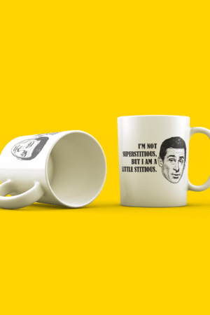 Superstitious Michael Mug - Hilarious TV Show Inspired Coffee Cup for The Office, Institution.
