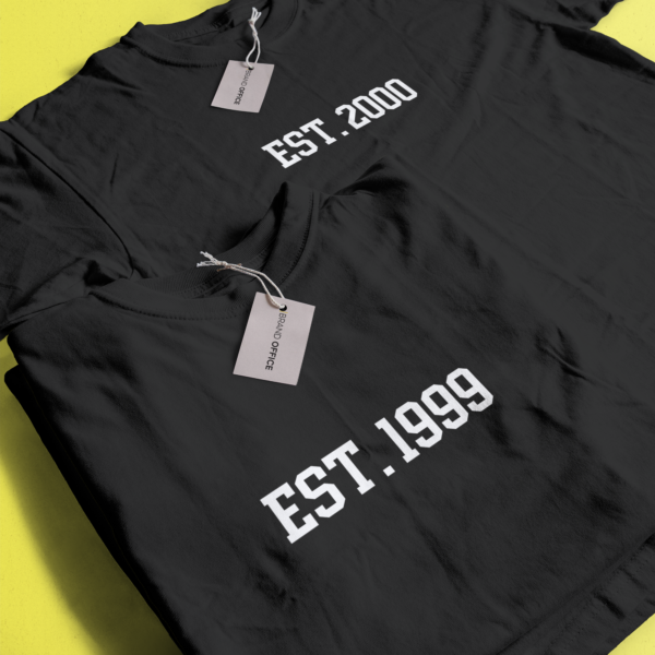 Est 1999 T-Shirt for People Born in 1999 by Brand Office (1 pc) (Copy) - Image 15