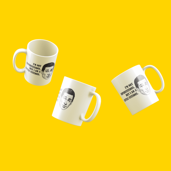 Superstitious Michael Mug - Hilarious TV Show Inspired Coffee Cup for The Office, Institution. - Image 3