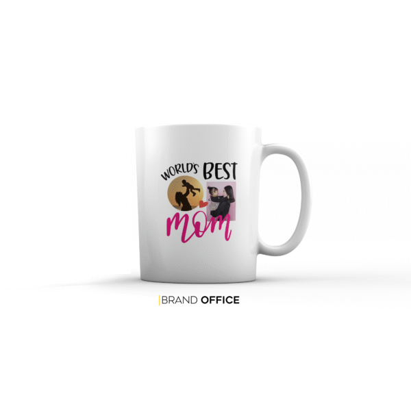World's Best Mom personalized mug - 2 Photos Customization Option - Image 2