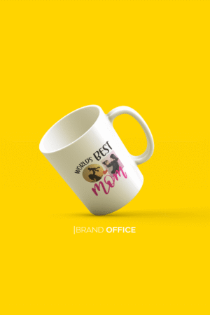 World's Best Mom personalized mug - 2 Photos Customization Option