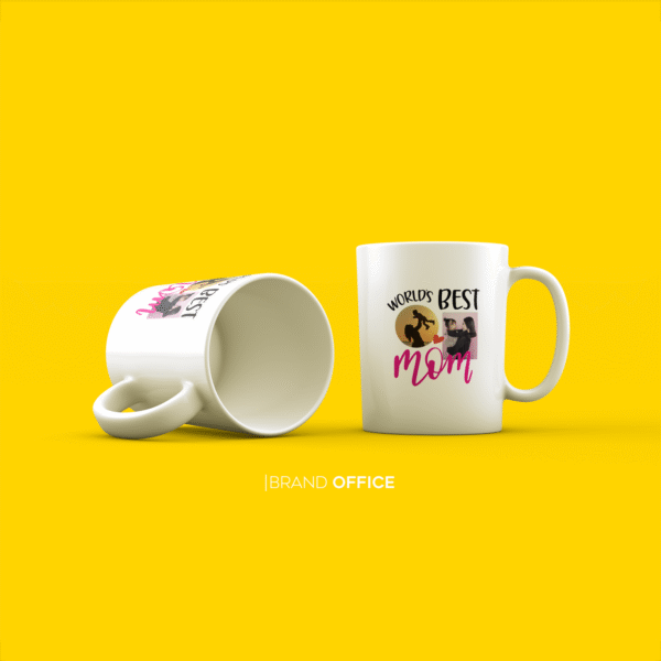 World's Best Mom personalized mug - 2 Photos Customization Option - Image 5