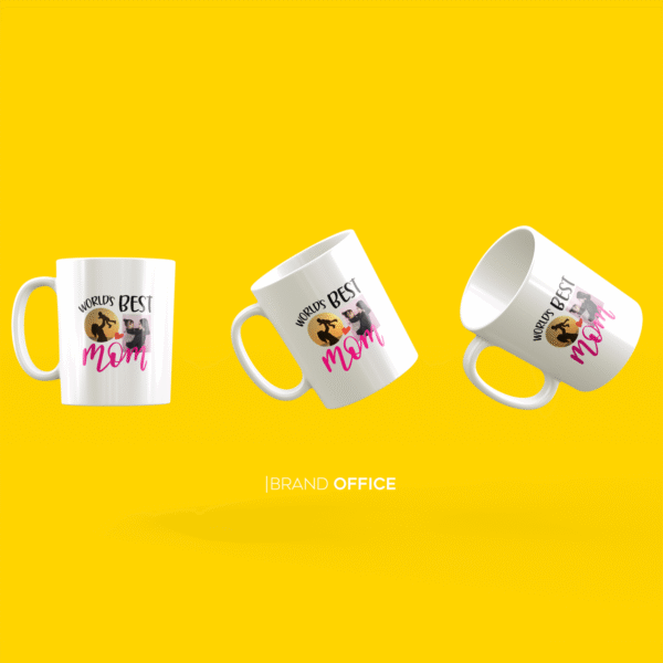 World's Best Mom personalized mug - 2 Photos Customization Option - Image 4