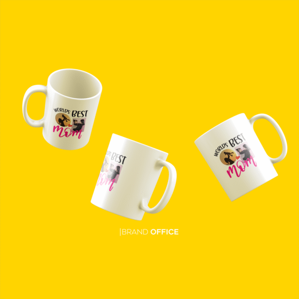 World's Best Mom personalized mug - 2 Photos Customization Option - Image 3