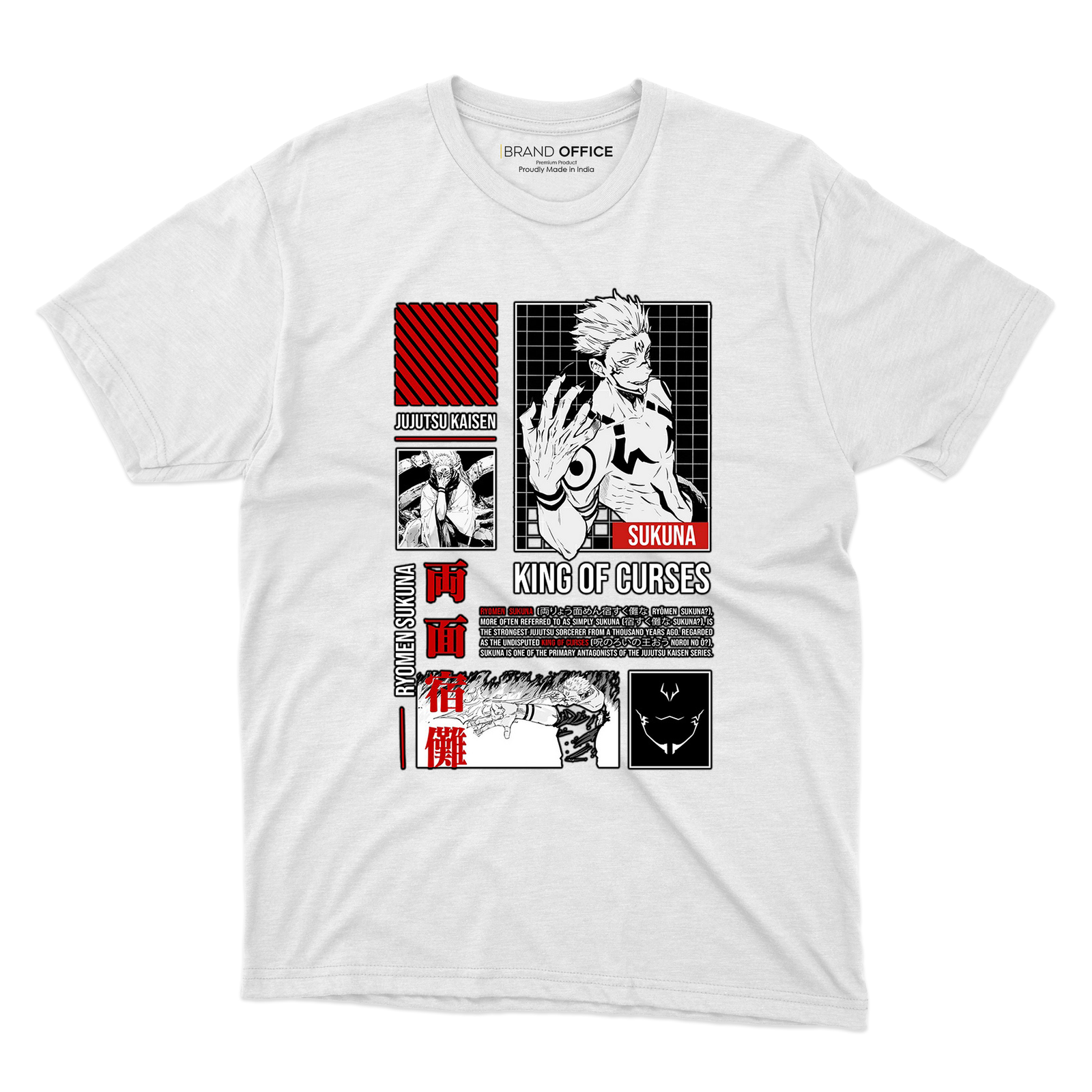 Sukuna – King of Curses Edition | Manga Collage Edition Tee - Image 2