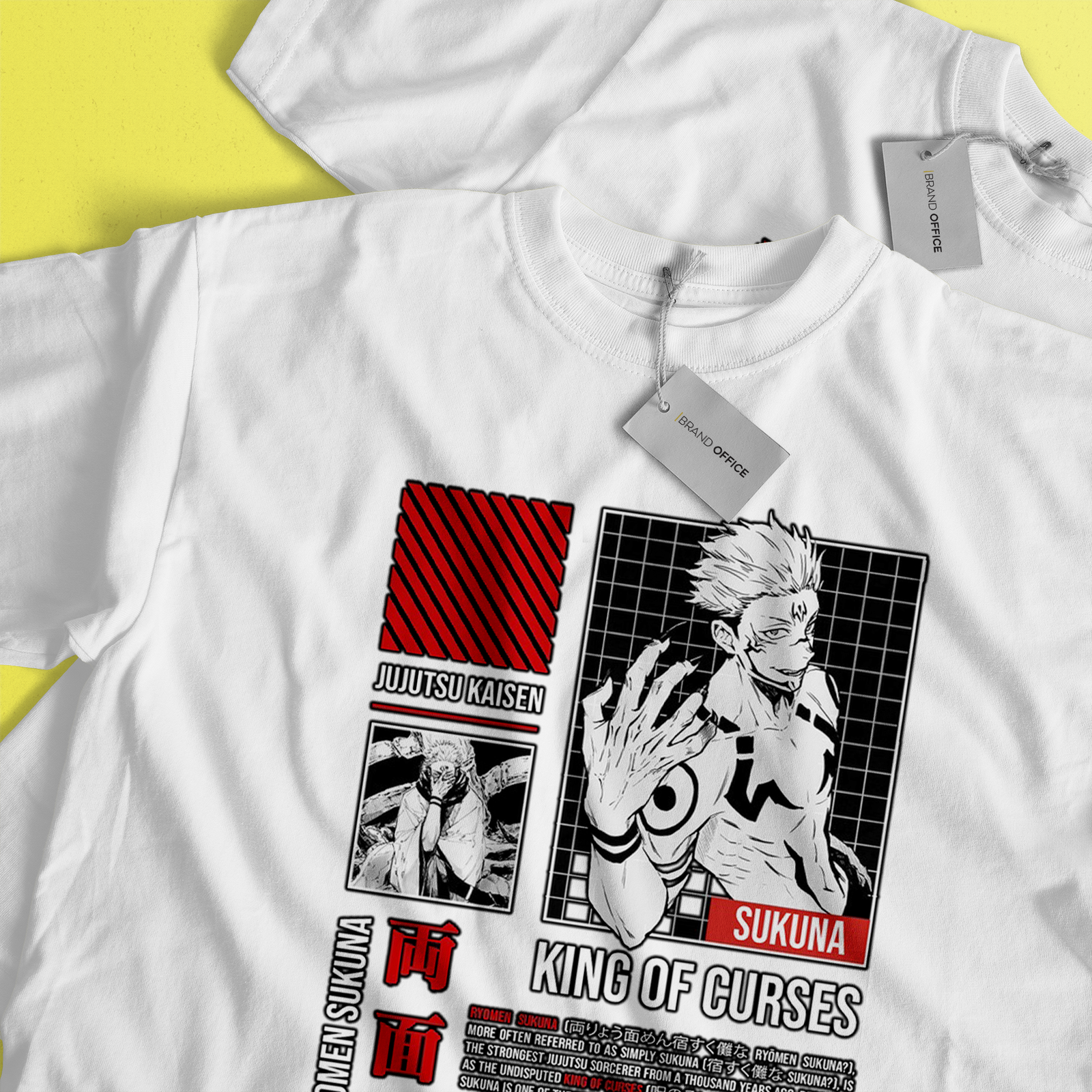 Sukuna – King of Curses Edition | Manga Collage Edition Tee - Image 7