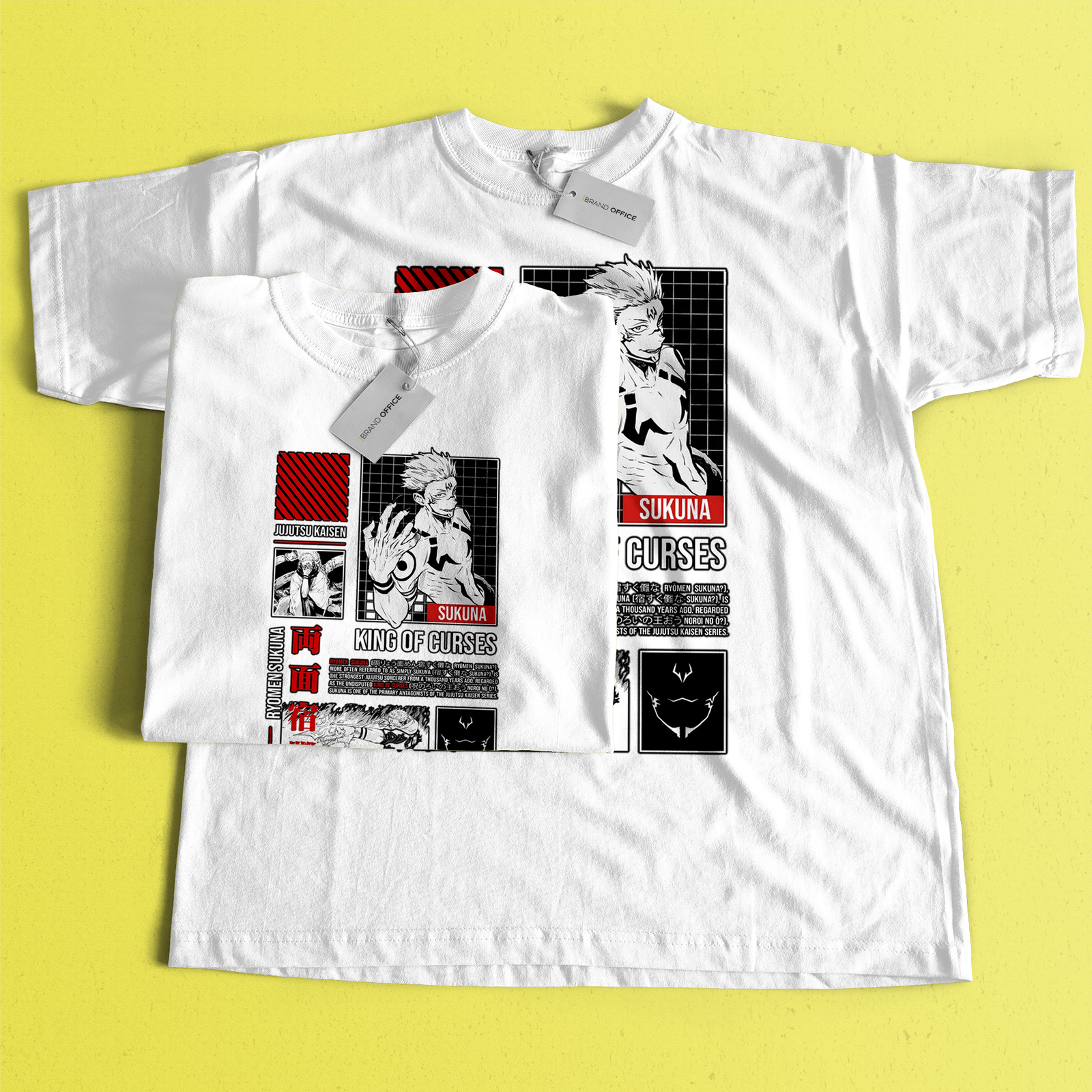 Sukuna – King of Curses Edition | Manga Collage Edition Tee - Image 5