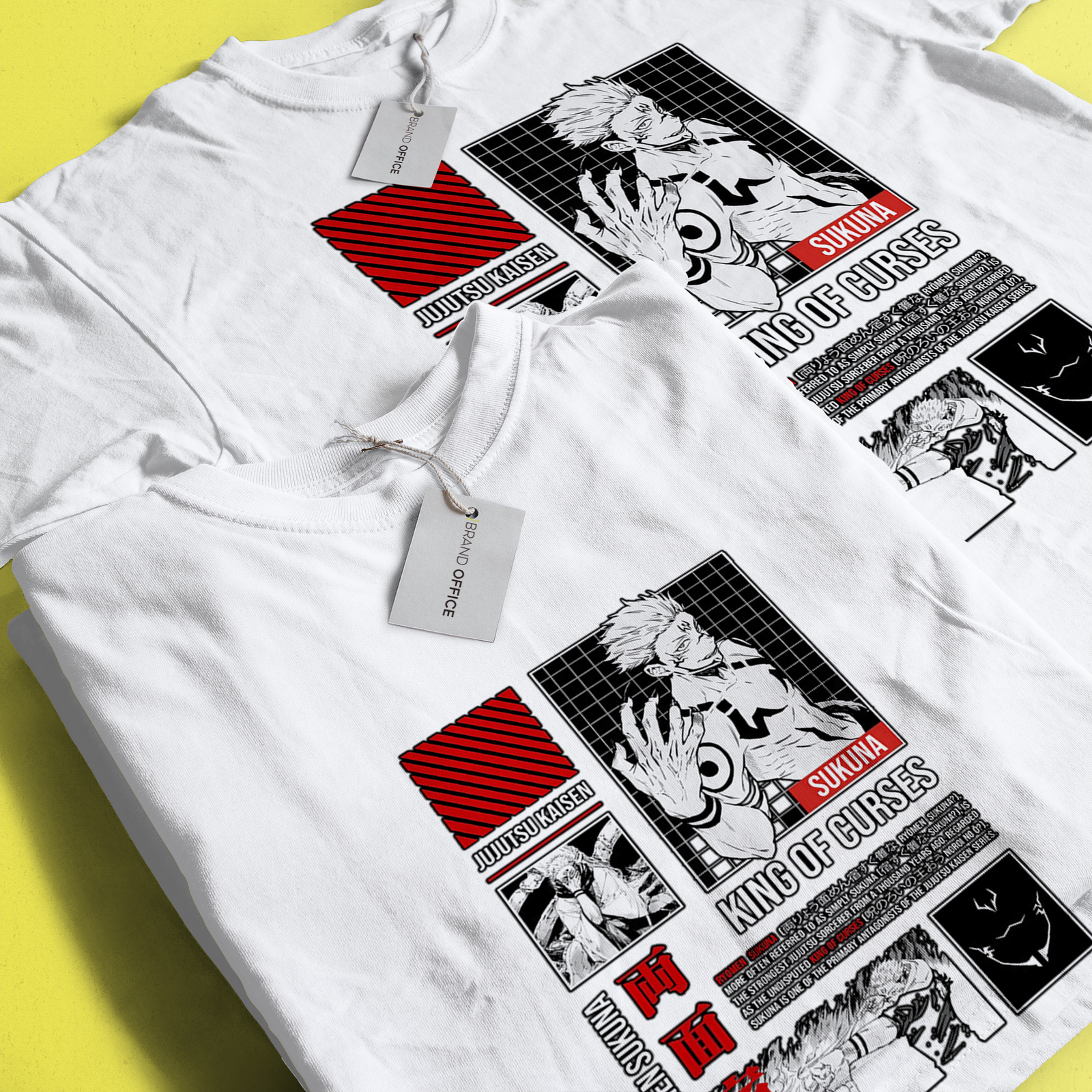 Sukuna – King of Curses Edition | Manga Collage Edition Tee - Image 6